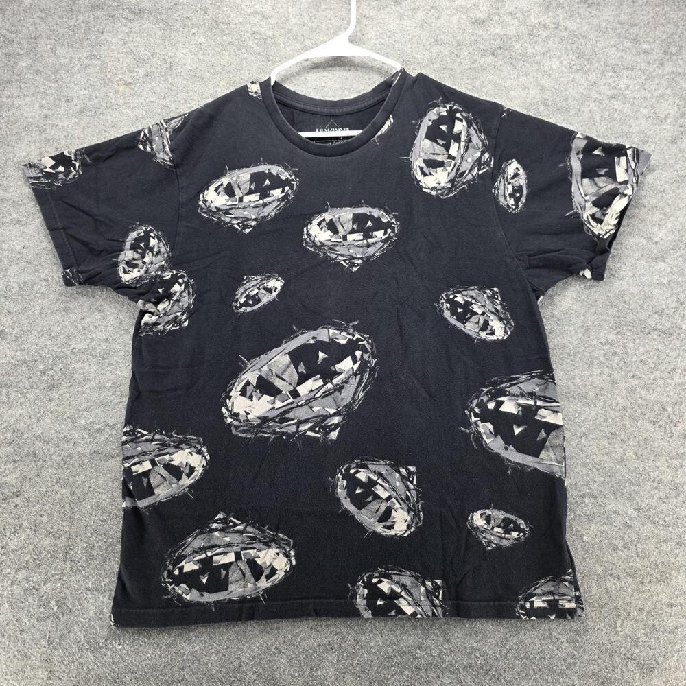 Eleven Paris Lil Wayne Shirt Mens Large Black 82 Diamond Print Hilayne Rap Tee